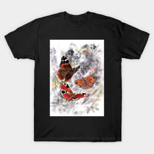 Butterflies in mixed media T-Shirt